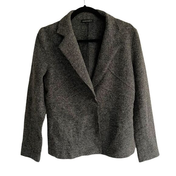 PARKHURST Wool Blazer Charcoal Grey M - Picture 1 of 6